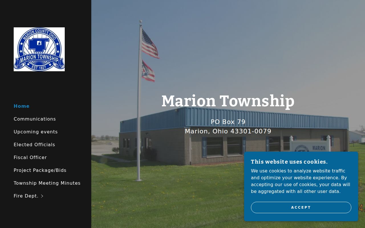 Marion Township residents directory view of the Township official website