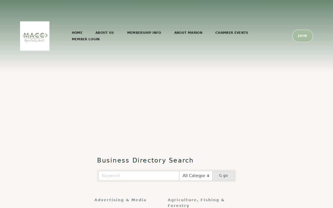 Marion Township neighbors community directory example from the Marion Area Chamber